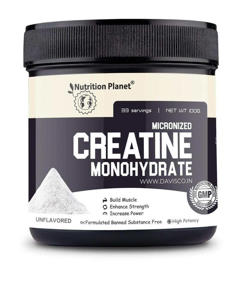 Micronized Creatine Monohydrate Unflavored (Unflavored, 100g /LB, 33 Servings)