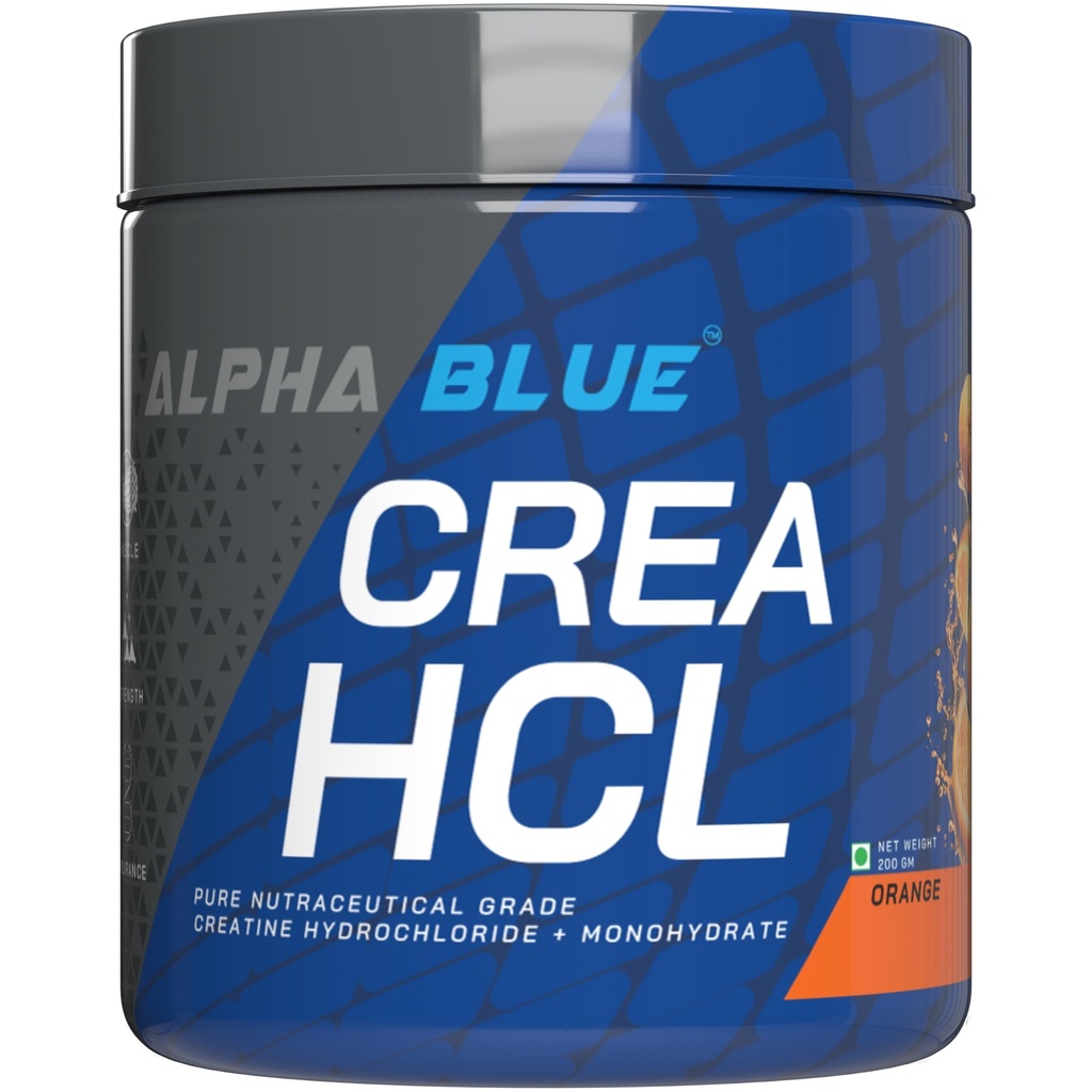 ALPHABLUE Crea HCL Pure Creatine HCL Supplement, Orange