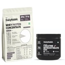 Muscle Stack | Whey Protein 500g + Creatine Monohydrate 3g/Serving | No Artificial Sweeteners | Banned Substance Tested