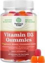 Natures Craft Vitamin D3 Gummies for Daily Wellness - Delicious D Adults with 2000IU per Serving Bone Muscle & Immune Support Non-GMO Gelatin Gluten Free (30 Day Supply)