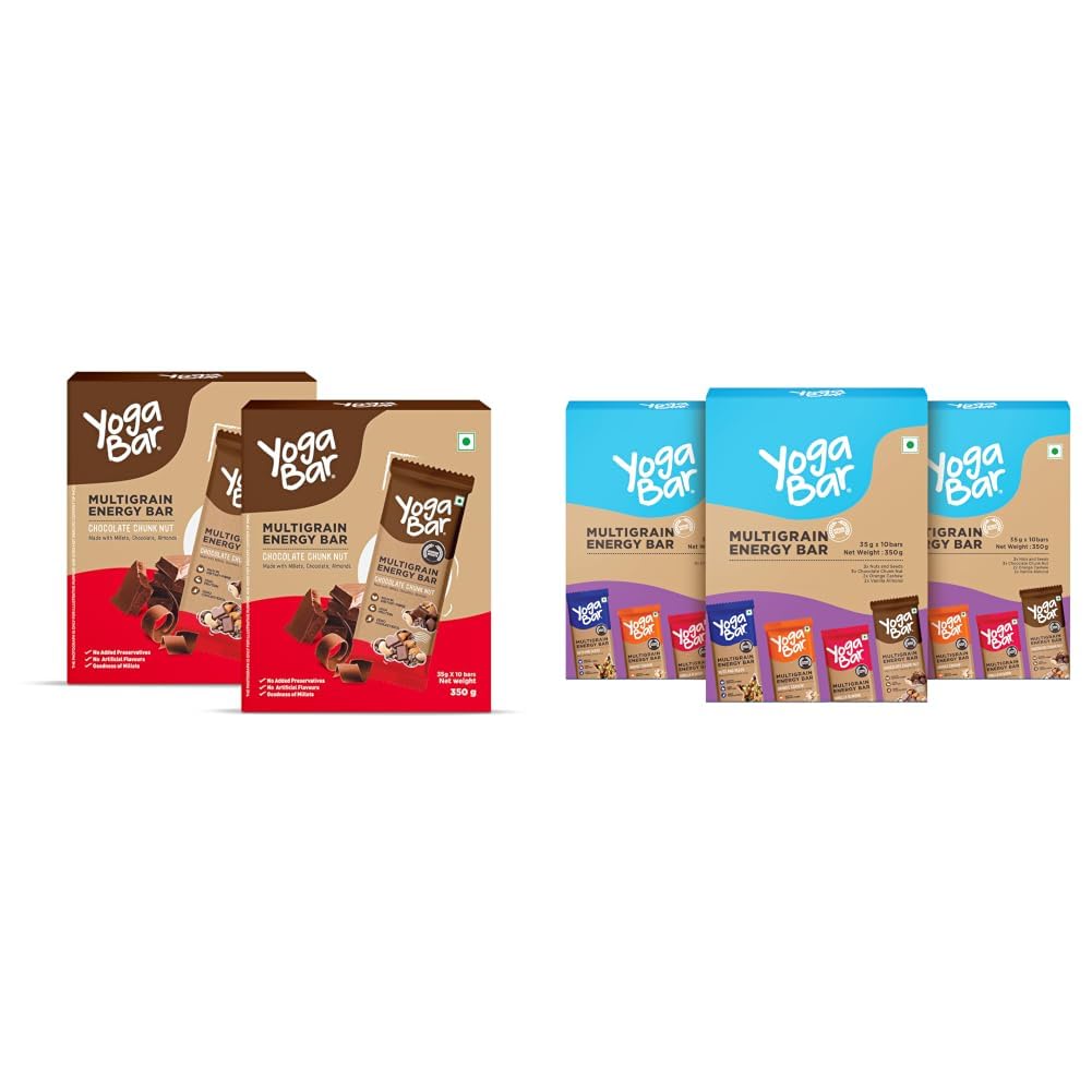 Yogabar Multigrain Energy Bars | 8g