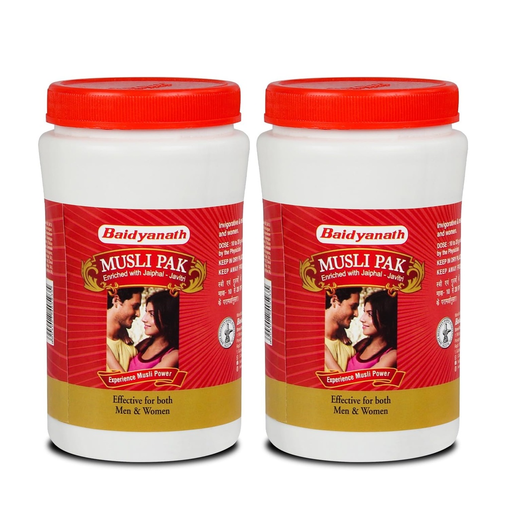 Baidyanath Ayurved Musli Pak - 250 GM | Made with Pure Safed Musli for Strength and Vitality (Pack of 2)