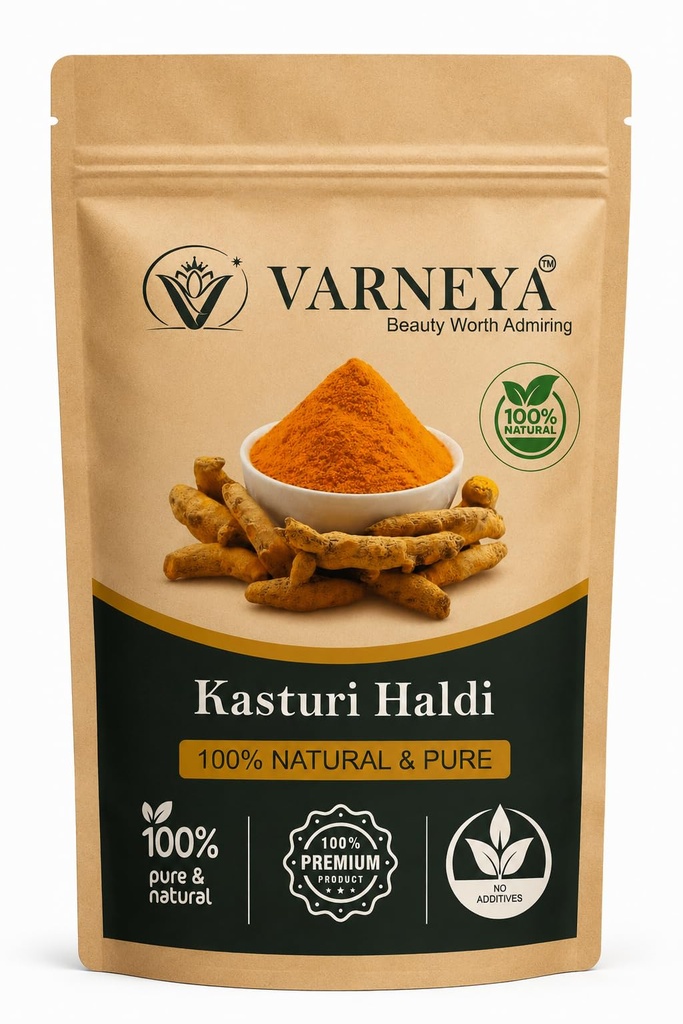 Naturals Kasturi Haldi 100g| Wild Turmeric (Curcuma Aromatica) | Pure Organic Raw Herbal | Premium Quality