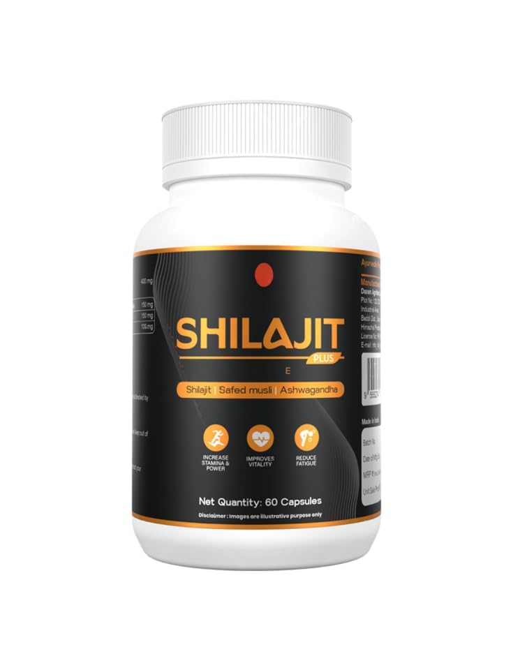 D.X.N Shilajit Plus Capsules, Natural Supplement, 60 Capsules
