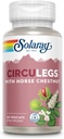 SOLARAY CircuLegs with Horse Chestnut Extract, Gotu Kola, Butcher's Broom, and More, Circulation and Vein Support for Healthy Legs, 60-Day Guarantee, Lab Verified (30 Serv, 60 VegCaps)