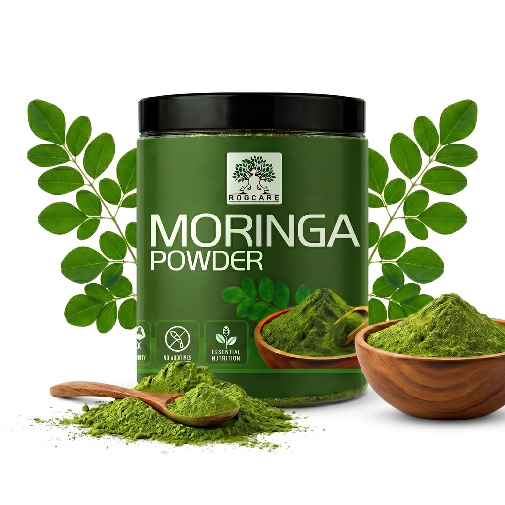 Moringa Powder 200 gm Pure & Organic Drumstick Leaf Superfood | Rich in Vitamins & Minerals | Supports Immunity, Digestion & Energy | No Added Colors or Preservatives | Farm-Grown (200 gm)