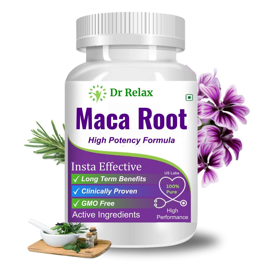 Extra Special Maca Root Extract Capsules for Workout | Get Relief From Stress & Recover Muscle | Support to Boost Stamina & Immunity