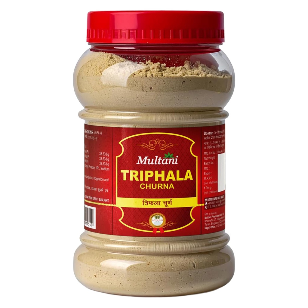Multani Triphala Churna 500gm | Helps relieve constipation & Cleanses The Stomach