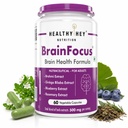 Healthyhey Nutrition BrainFocus - Natural Brain Health Formula for Memory & Focus - 60 Veg Capsules