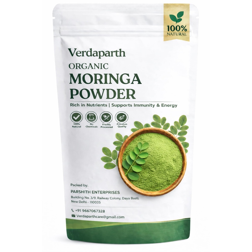 Moringa Powder Organic 1Kg (900 gm) | 100% Pure & Natural Moringa Leaf Powder | Drumstick Leaf Powder | Superfood for Immunity, Energy & Daily Nutrition | Rich in Iron, Calcium & Antioxidants | No Chemicals, Freshly Processed