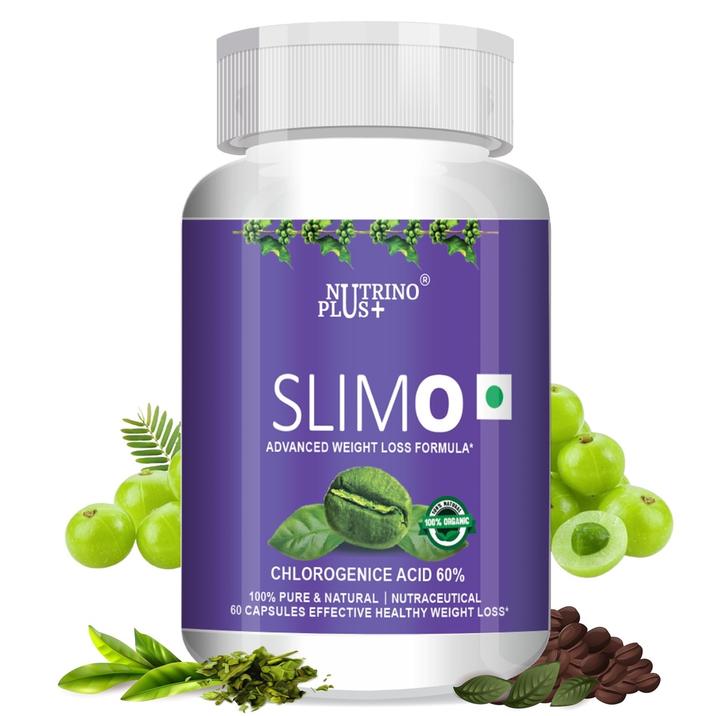 SLIMO Weight Management Supreme Formula with Garcinia Cambogia, Green Coffee Extract & Green Tea Extract - Natural Metabolism Booster for Men & Women - 60 Capsules