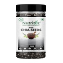 Nutritoz Natural Raw Chia Seeds | Weight Loss with Omega 3, Fiber, Calcium and Zinc (200 g) Black