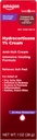   Basic Care Maximum Strength Anti-Itch Cream, Hydrocortisone 1 Percent Intensive Healing Formula, Itch Relief For Bug Bites, Eczema, Psoriasis, Poison Ivy, Oak and Sumac, 1 ounce (Pack of 1)