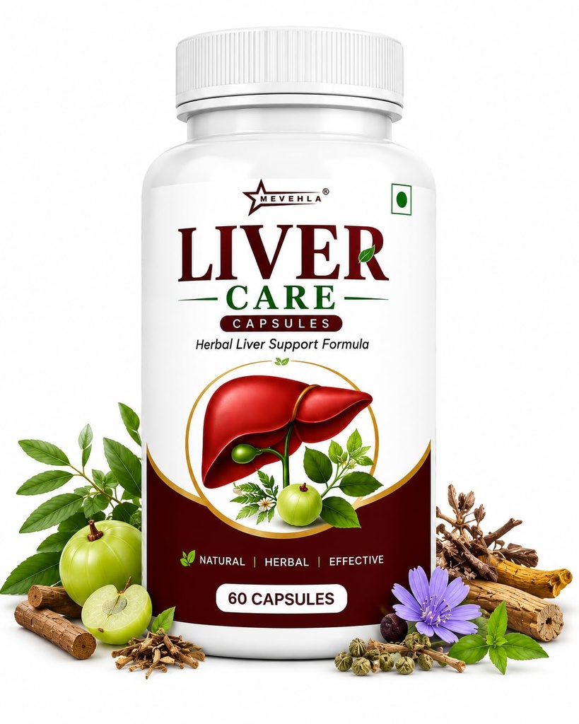 Liver Care capsule | Ayurvedic Fatty Liver Support, Detox & Cleanse | Improves Liver Health, Digestion & Metabolism | Herbal Supplement with Ayurvedic Herbs | 60 capsule, Pack of 1