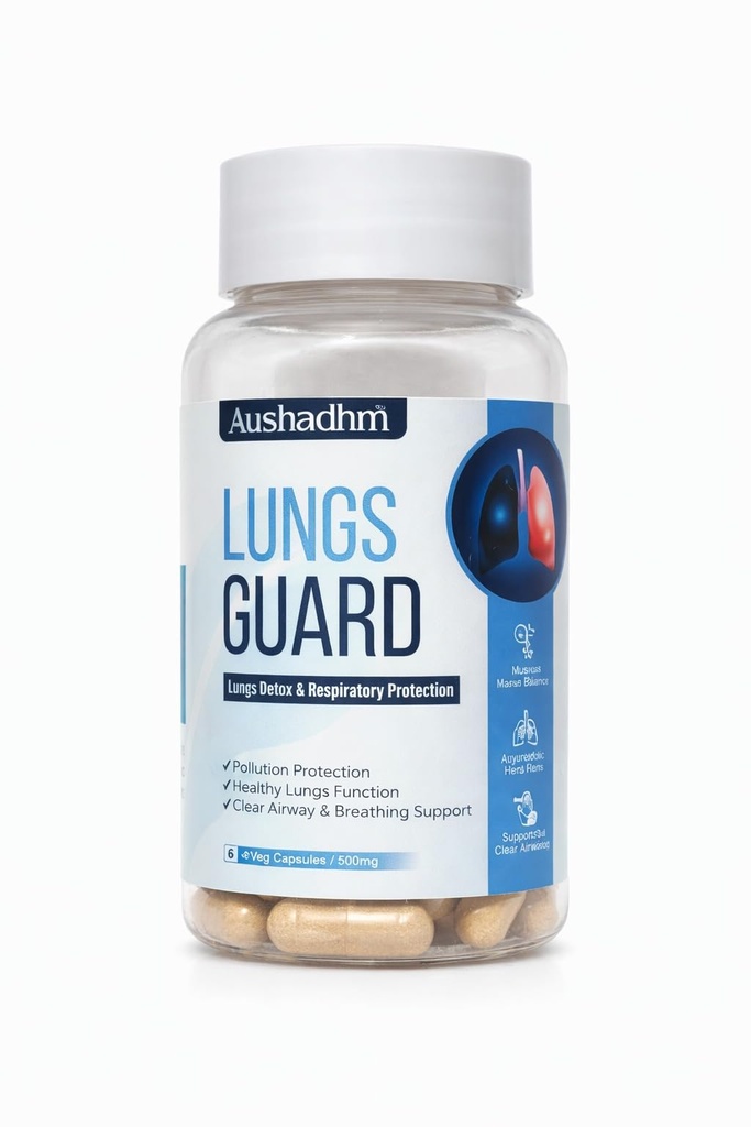 Lung Detox Supplement Capsules – Ayurvedic Herbal Formula with Quercetin, Vitamin C, Nettle, Vasaka, Lotus, Licorice & Ginger – Supports Lung Cleansing, Respiratory Health & Immune Defense (1)