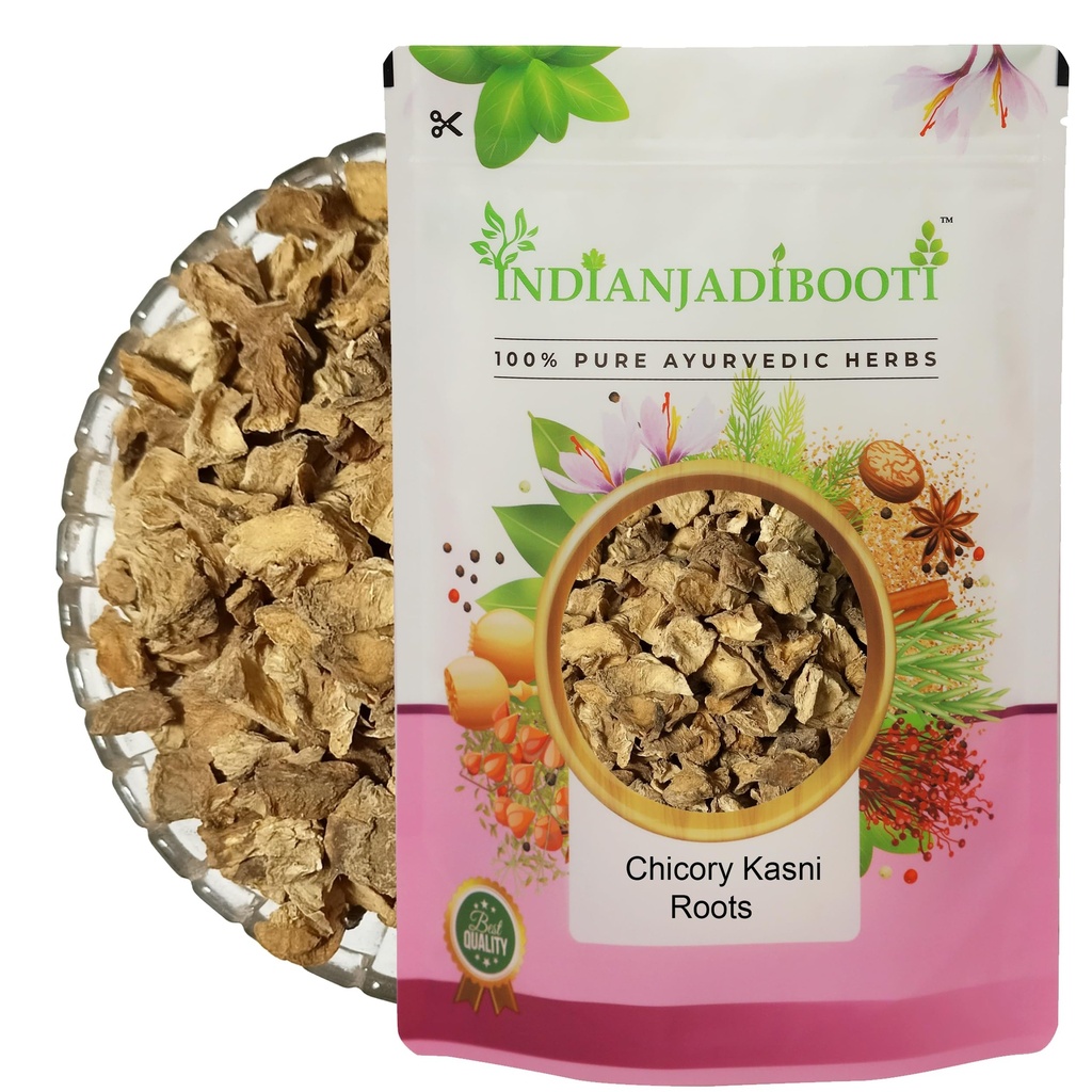 IndianJadiBooti Pure Kasni Jadd (Chicory Root) | Raw Whole Kasani for Hepatic Wellness, Prebiotic Gut Detox & Bitter Liver Tonic| (400 Grams) | Pack Of 2