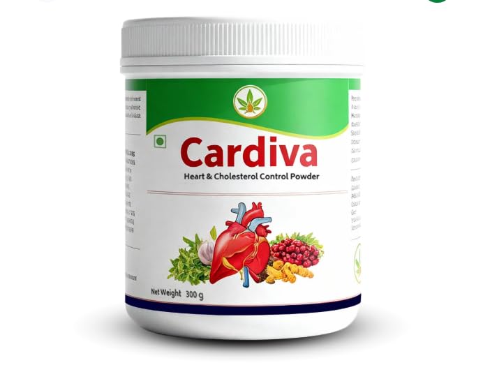 CARDIVA Heart & Cholesterol Control Powder | Nature Perfect | 300 g (60 servings)