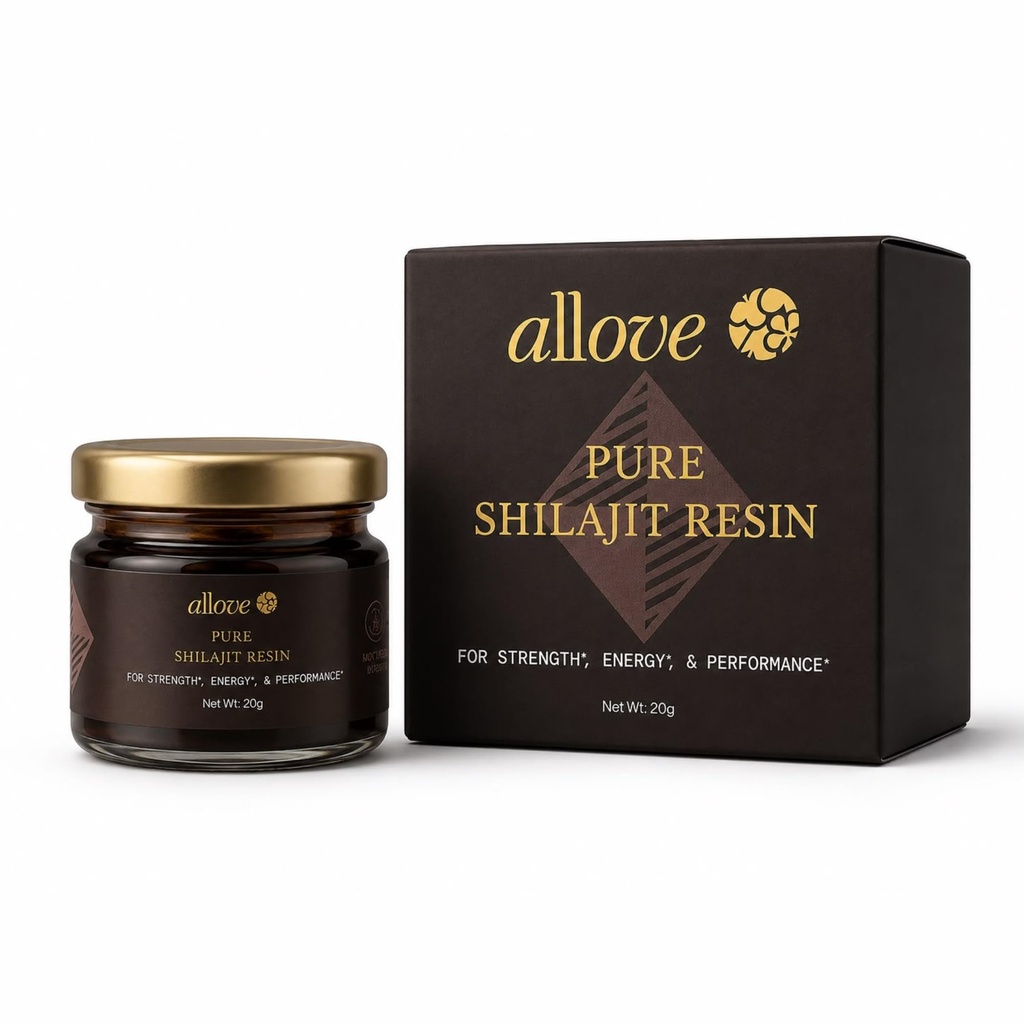 Allove Pure Himalayan Shilajit Resin | 20g | 400mg Per Serving