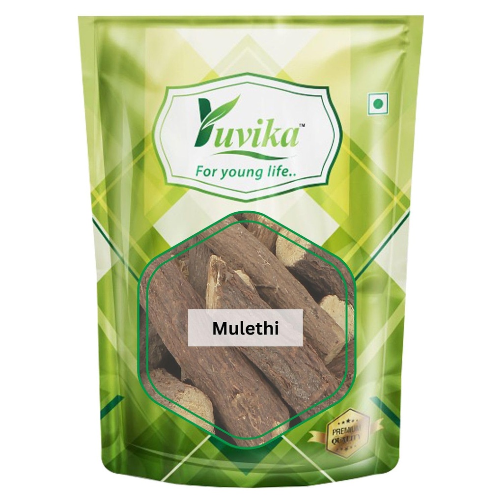 YUVIKA Mulethi | Multhi Spl - Glycyrrhiza Glabra - Yashtimadhu - Jeshthamadha | Licorice Root (100 GM)