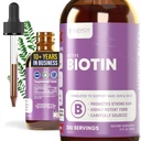 Rejuvica Health Active Biotin - Advanced Liquid Biotin Supplement - 5000mcg Support Hair Skin & Nails
