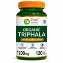 Pure Nutrition Organic Triphala 120 Veg Tablets | Supports Colon Cleanse, Healthy Digestion, Weight Management & Improved Bowel Wellness | Relieves Constipation
