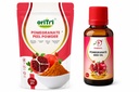 Pomegranate Peel Powder 150gm & Seed Carrier Oil 33ml,For Skin Brightening, Scars, Stretch Marks, Fine Lines, Wrinkles Supports Immunity & Therapeutic Grade for Skin,Hair, Face & Nails