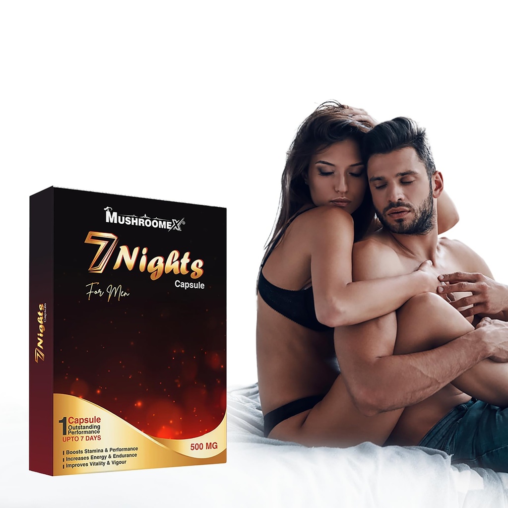 Mushroomex Men’s Wellness Capsule | Helps Support Stamina, Endurance | Ayurvedic Herbal Formula | 500mg