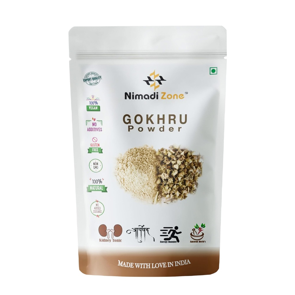 Gokhru Seeds | Tribulus Terrestris Gokshura | Caltrops | Gokharu Powder - 500 GM X 2 = 1 KG by Nimadi Zone