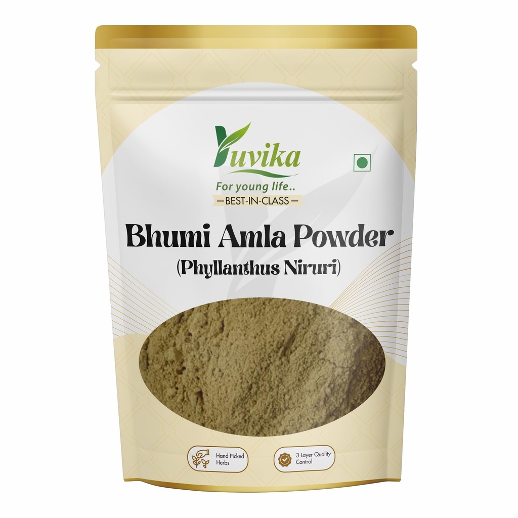 Yuvika Bhumi Amla Powder - Bhoomi Powder- Phyllanthus Niruri - Fillanto Niruhi 400 Grams