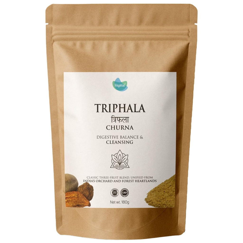 Vegetal Herbal Triphala Churna Digestive Balance & Cleansing Powder, 180g