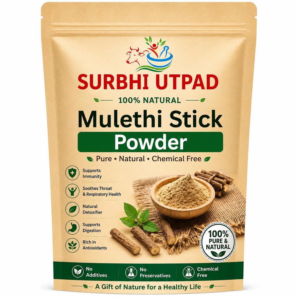 Licorice/Mulethi Stick Powder 100g | Mulethi Powder for Face Pigmentation | Yashtimadhu Powders Supports Digestion, Respiratory & Immunity