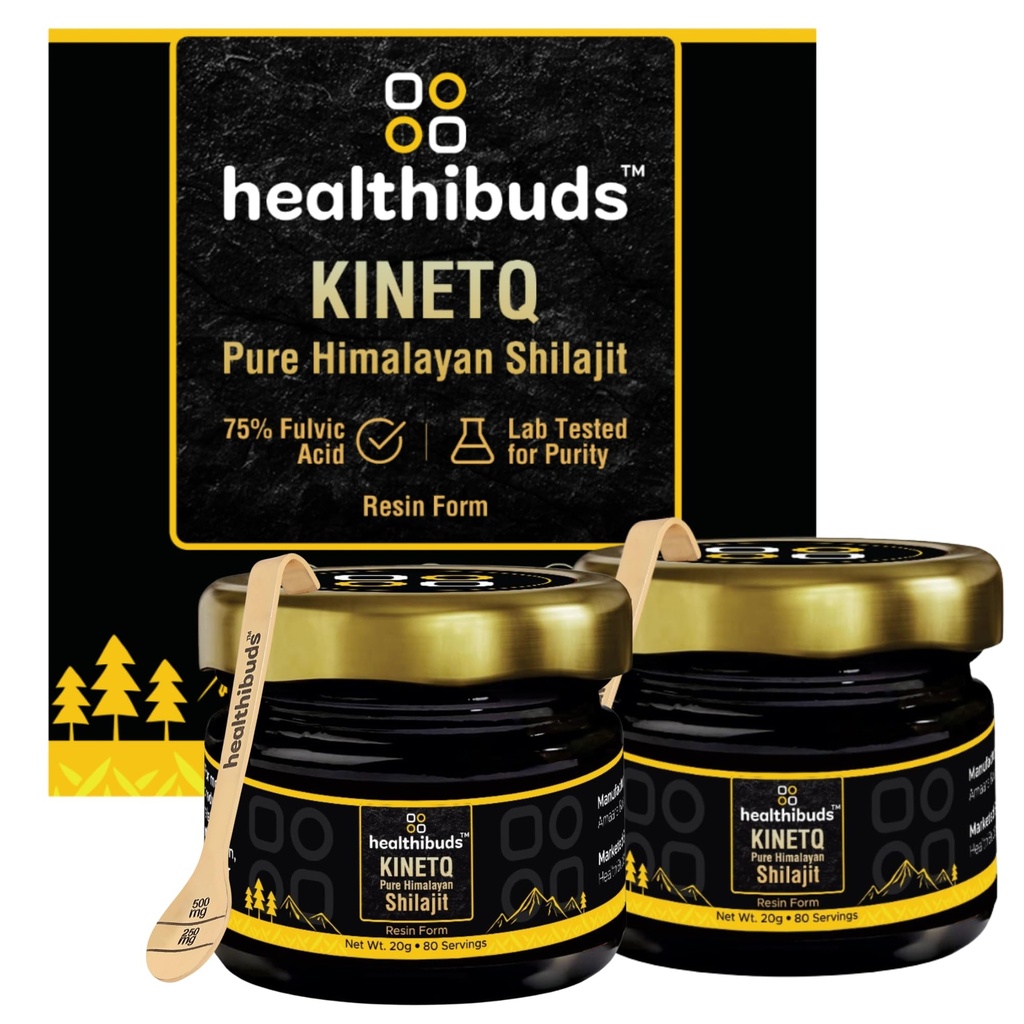 KINETQ™ Pure Himalayan Shilajit Resin Combo 40g (2×20g)