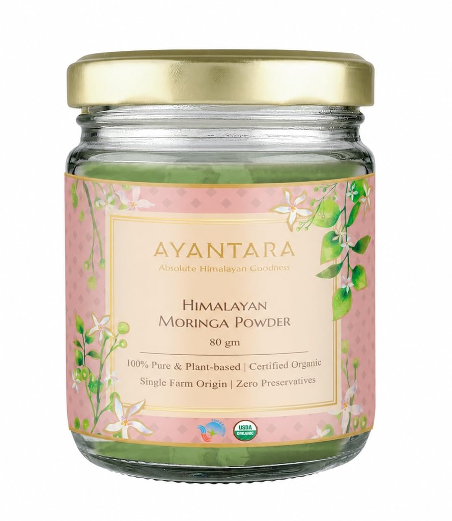 Himalayan Moringa Leaf Powder - 80g | for Energy, Immunity Boost