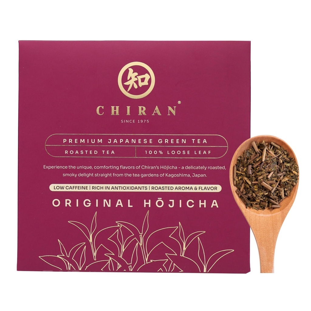 CHIRAN Hojicha Roasted Green Tea — Award-Winning Loose Leaf 50g (~25 Cups) | By Grade 6 Tea Master | Low Caffeine | Imported from Kagoshima, Japan