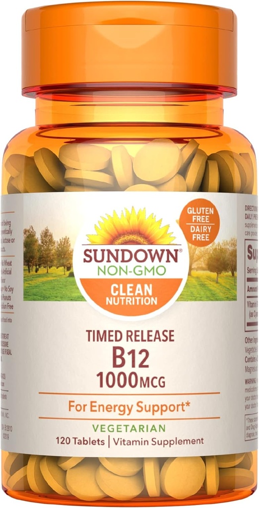 Sundown Vitamin B12, 120 Tablets