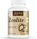 Zeolite Detox Capsules, Organic Activated Charcoal, Bentonite Clay, 1-2 µm Clinoptilolite, Maximum Absorption, Gut Liver Detox Cleanse Full Body for Women Men, 90 Capsules