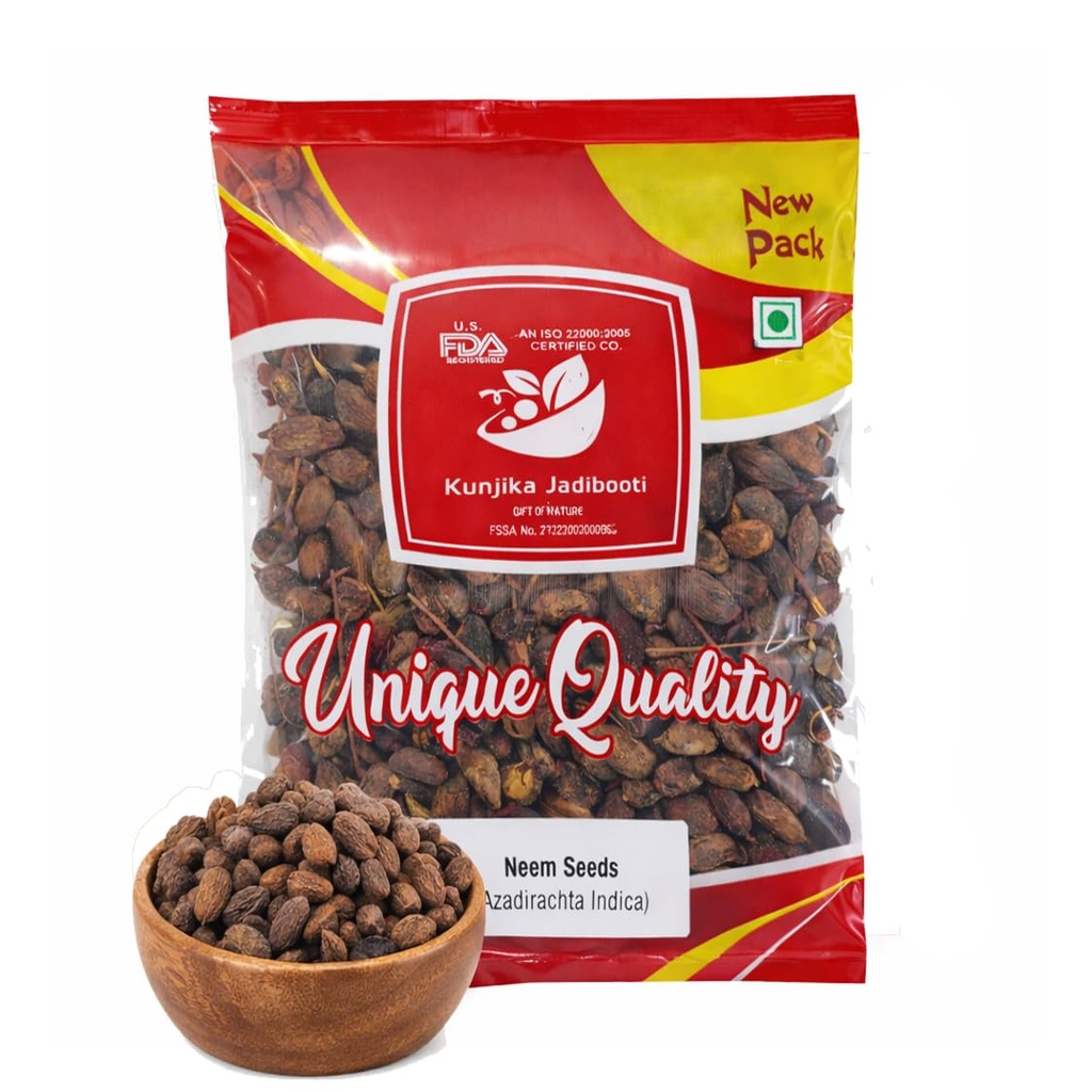 Neem Seeds (Nimboli) Whole | Azadirachta Indica Beej | 100% Natural & Pure | Cleaned & Dried | Traditional Herbal & Plantation Use - 100gm