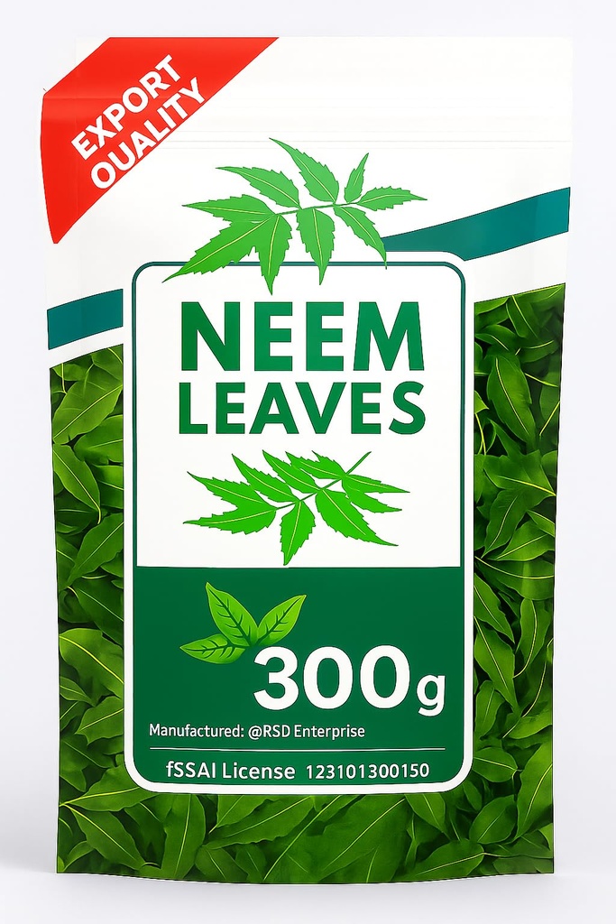 PURE AND NATURAL Dry Neem Leaves, 300 GM