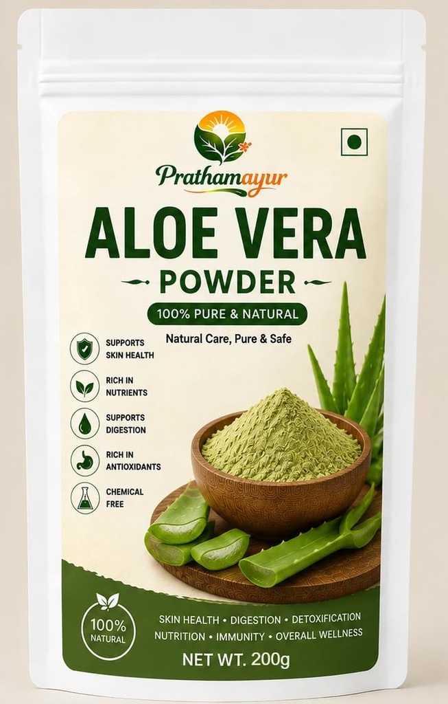Aloe Vera Powder for Hair & Skin Care | Natural Aloevera Powder for Face Pack, Hair Mask and Scalp Care | Fine Herbal Powder for DIY Beauty Routine | 200 g