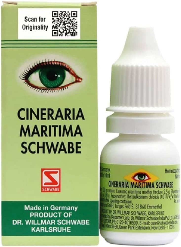 Way2ship Willmar Schwabe Cineraria MariTIMA Eye Drops (Alcohol Free) - Set Of 2