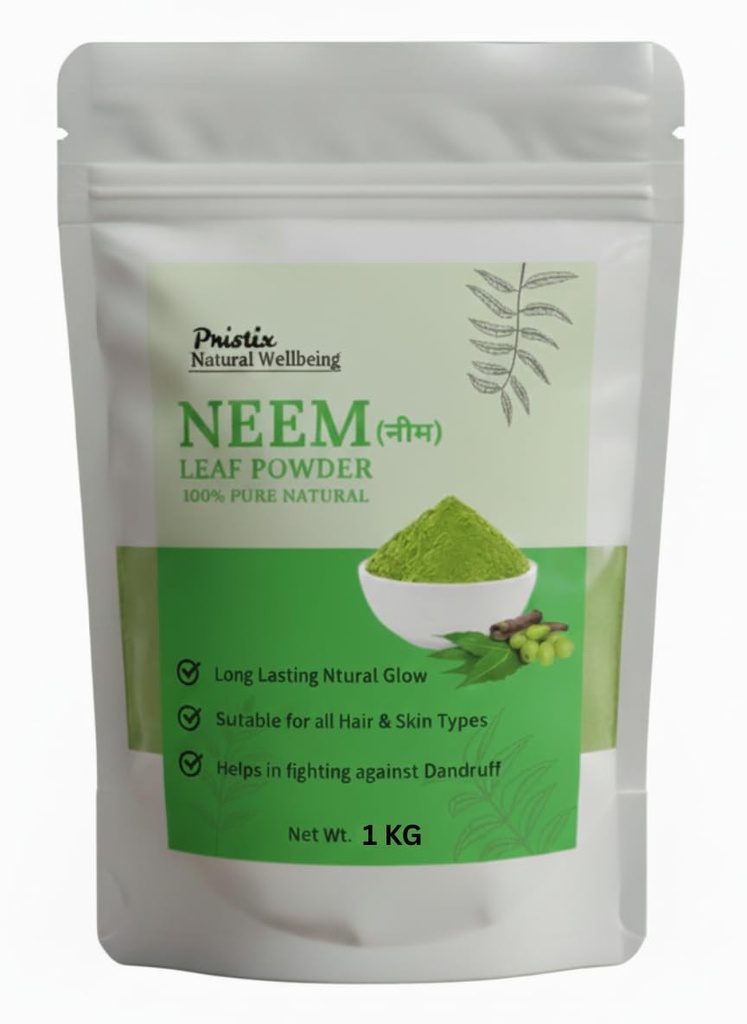 100% Neem Powder for Face Pack (1 KG), Skin & Hair and Eating | Anti-Pimple, Anti-Bacterial, Fight Dandruff | 100% Pure and Natural | No Chemical, No preservative, Paraben-Free