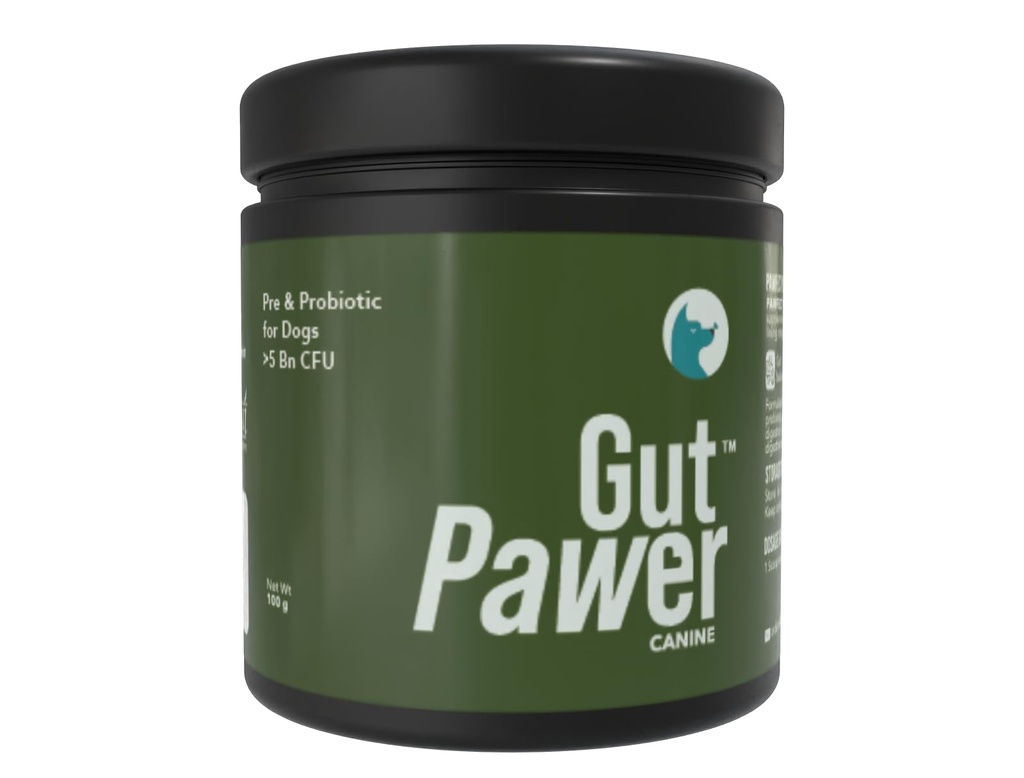 GutPawer™ Canine Prebiotic & Probiotic Supplement for Dogs | Advanced Gut Health, Digestive & Immune Support Formula | Supports Healthy Digestion, Nutrient Absorption & Wellness | 100g