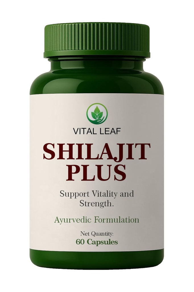 Shilajit Plus | Blend of Shilajit, Ashwagandha, Safed Musli & Gokshura | 60 Capsules | Ayurvedic Ingredients