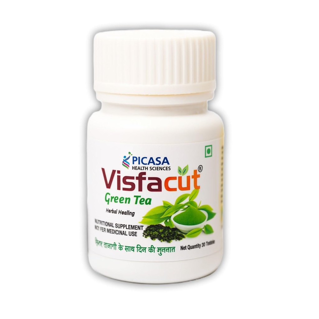 Herbal Green Tea | Natural Effervescent Tablet | Antioxidant Boost and Metabolism Booster | 30 Tablets