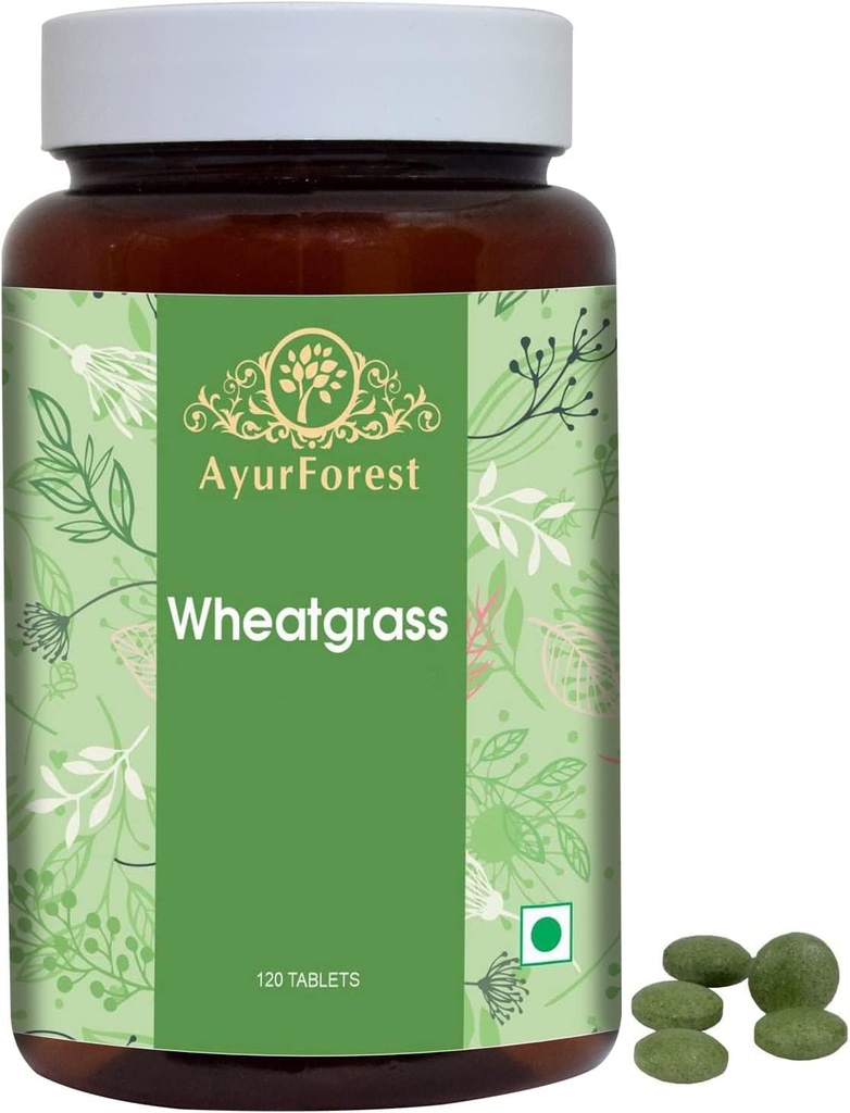 Wheatgrass Tablets Herbal Supplements 120 Count 500 mg