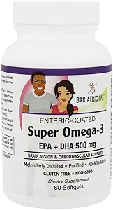 BariatricPal Super Omega-3 Softgels (60 Count) No Aftertaste!