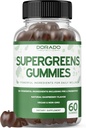 Supergreens Gummies (60 Count) Daily Greens Gummies - Greens Supplements with 8 Ingredient Power Blend - Superfood for Immunity Support for Adults - Third Party Tested, Vegan & USA Made