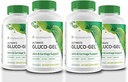 Youngevity Ultimate Gluco-Gel -for Joints, Tendons, Bones & Cartilage | Contains Glucosamine, Gelatin & Manganese | 120 Capsules | 4 Bottles