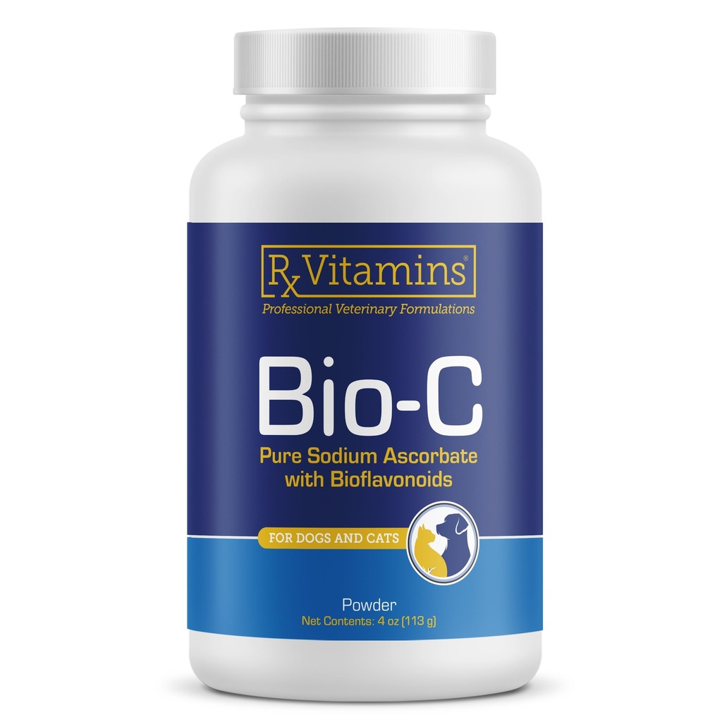 Rx Vitamins Bio-C - Vitamin C for Dogs and Cats - 4 oz | with Lemon Bioflavonoids for Antioxidant Support - Helps Support Immunity & Promote a Healthy Skin & Coat