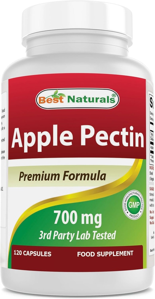 Best Naturals Apple Pectin 700 mg 120 Capsules